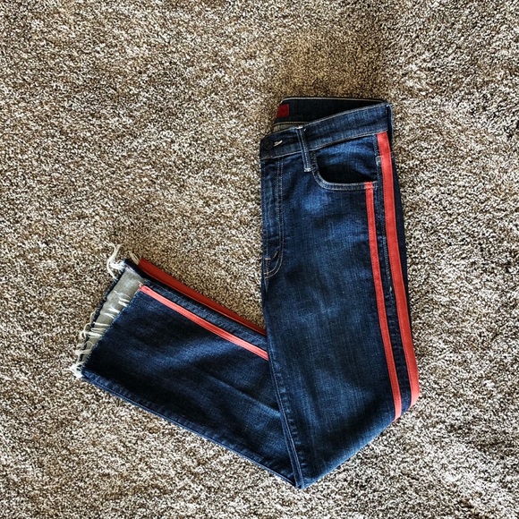racer stripe jeans